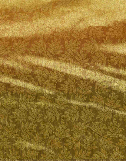 Yellow Silk Printed Saree