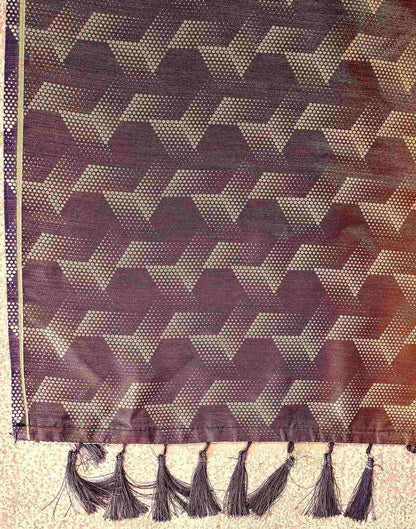 Yellow Silk Printed Saree