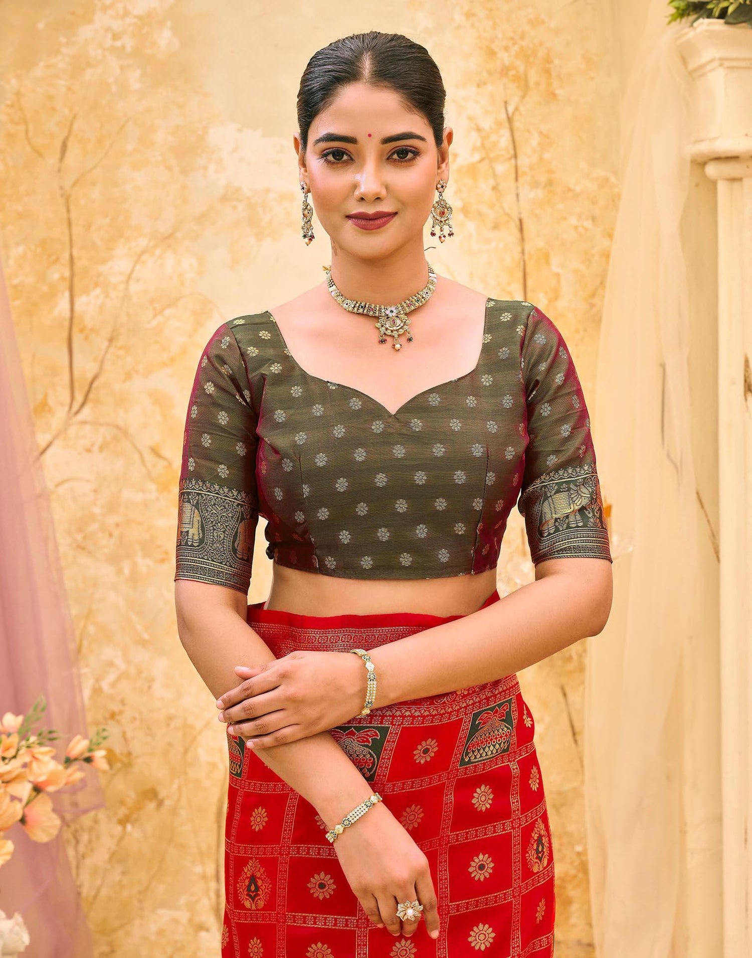 Red Silk Woven Patola Saree