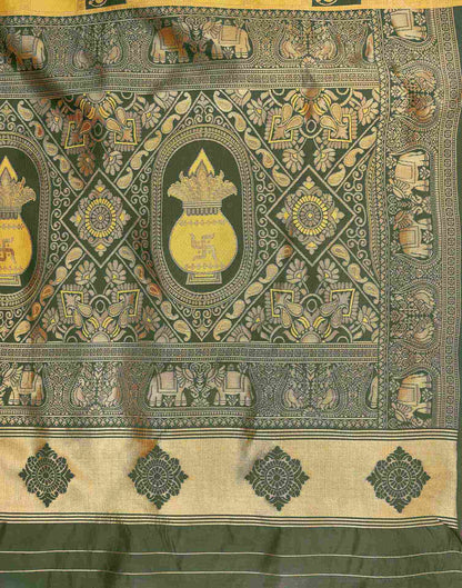 Yellow Silk Woven Patola Saree