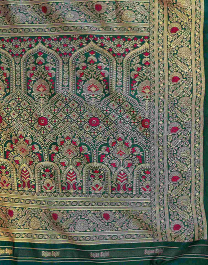 Red Silk Woven Banarasi Saree