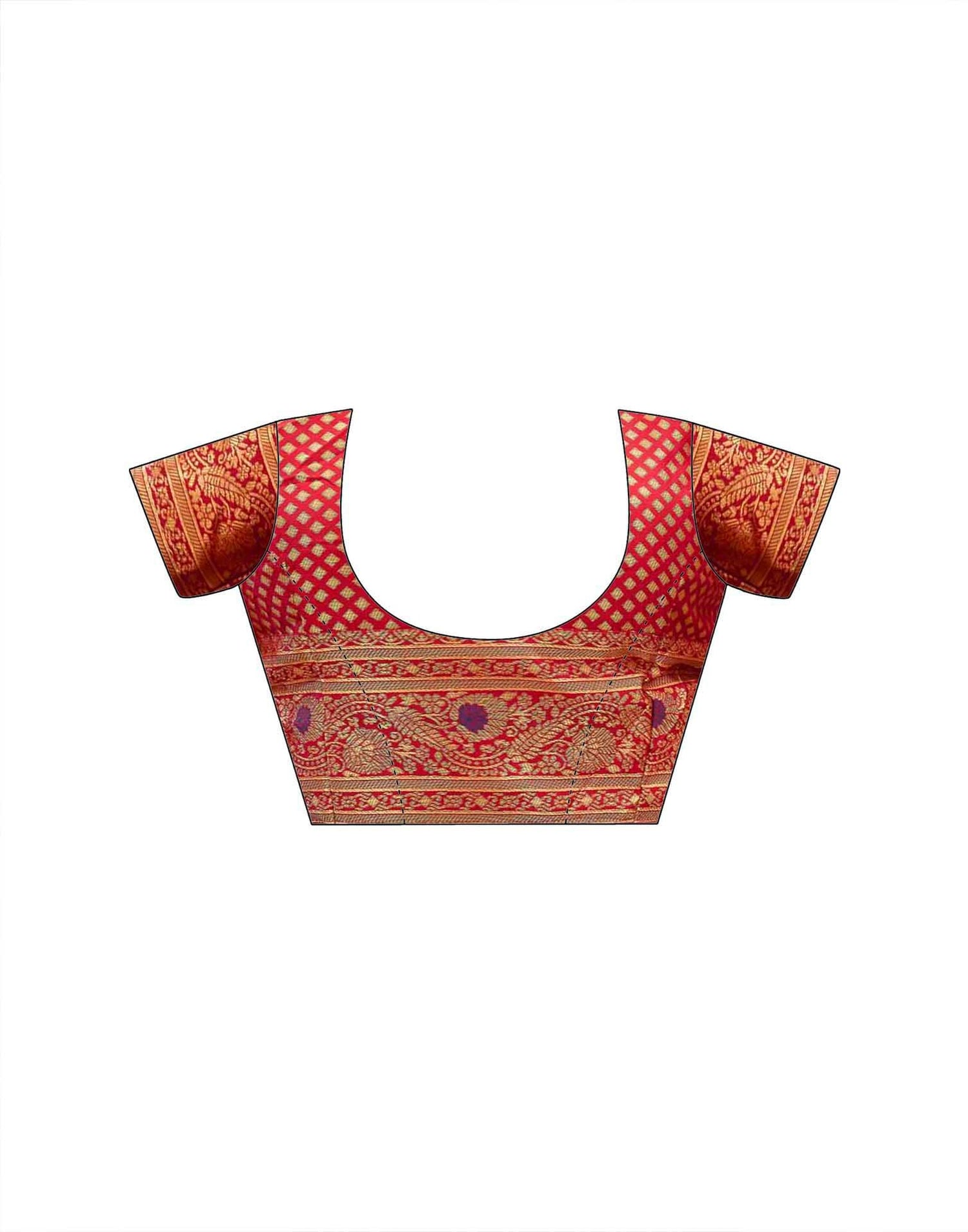 Navy Blue Silk Woven Banarasi Saree