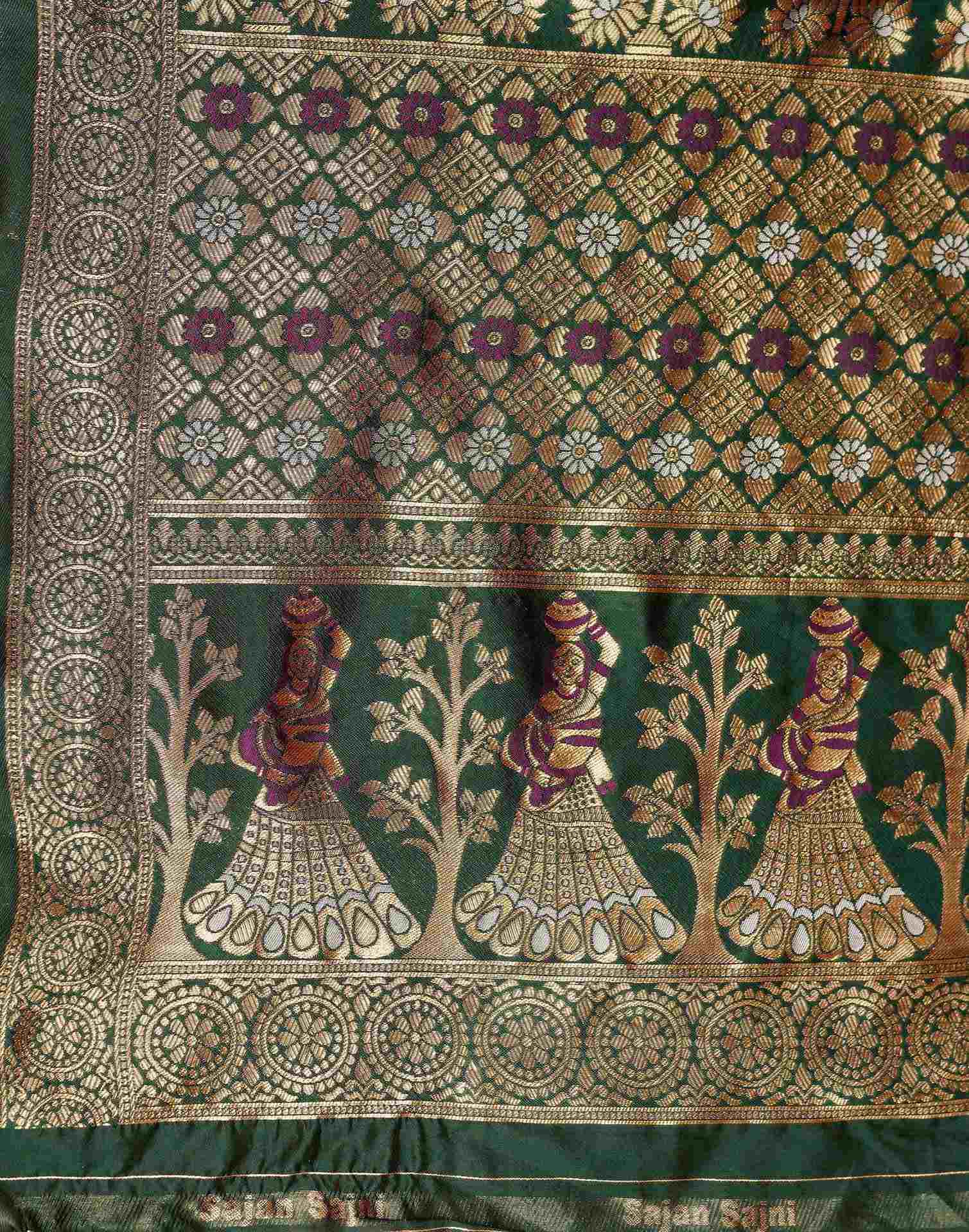 Purple Silk Woven Patola Saree