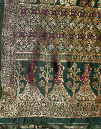 Purple Silk Woven Patola Saree