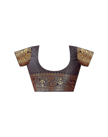 Teal Blue Silk Woven Patola Saree