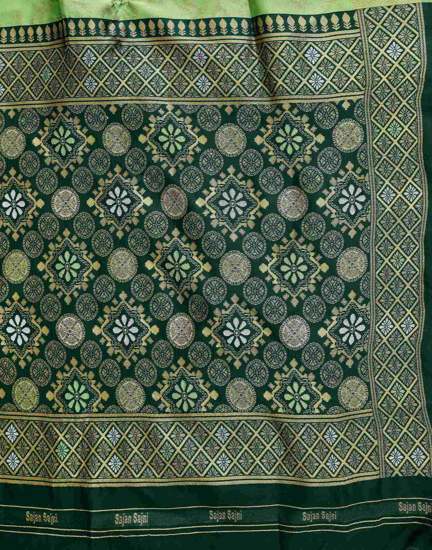 Pista Green Silk Woven Banarasi Saree