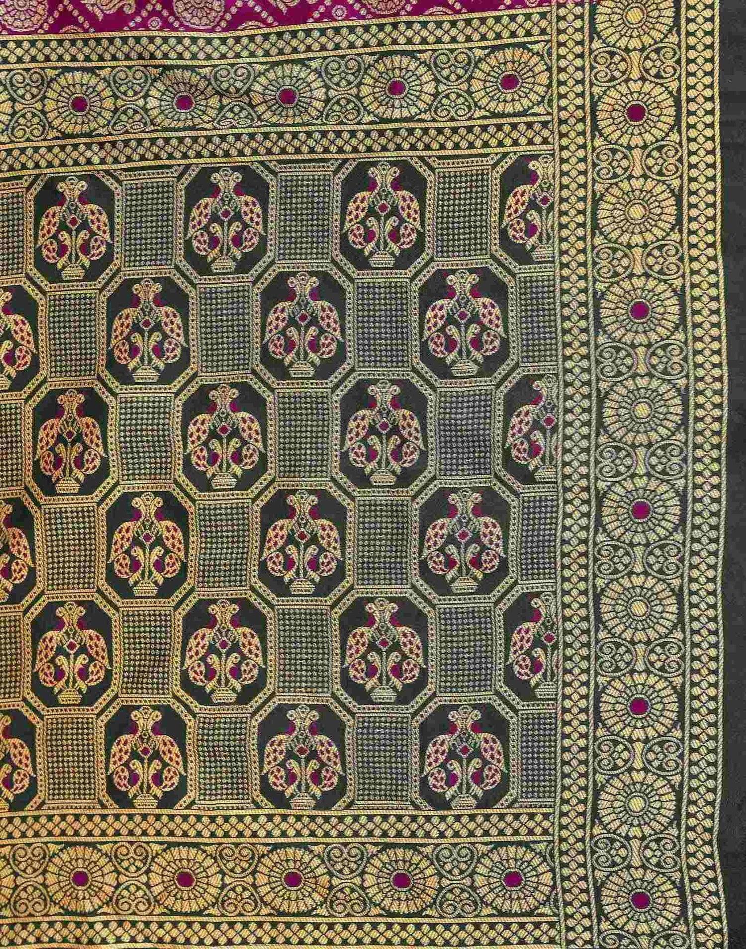 Purple Silk Woven Banarasi Saree