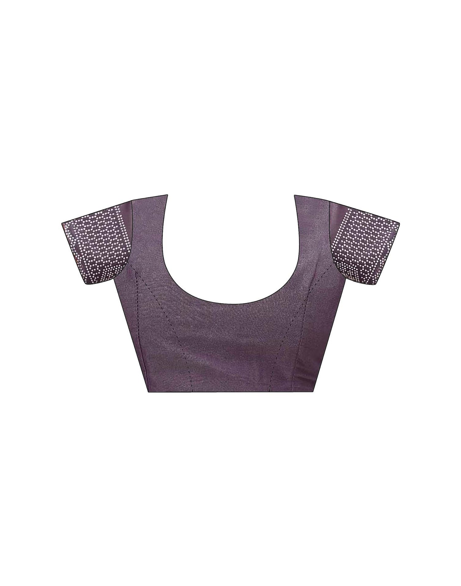 Dusty Purple Shimmer Stone Work Swarovski Saree