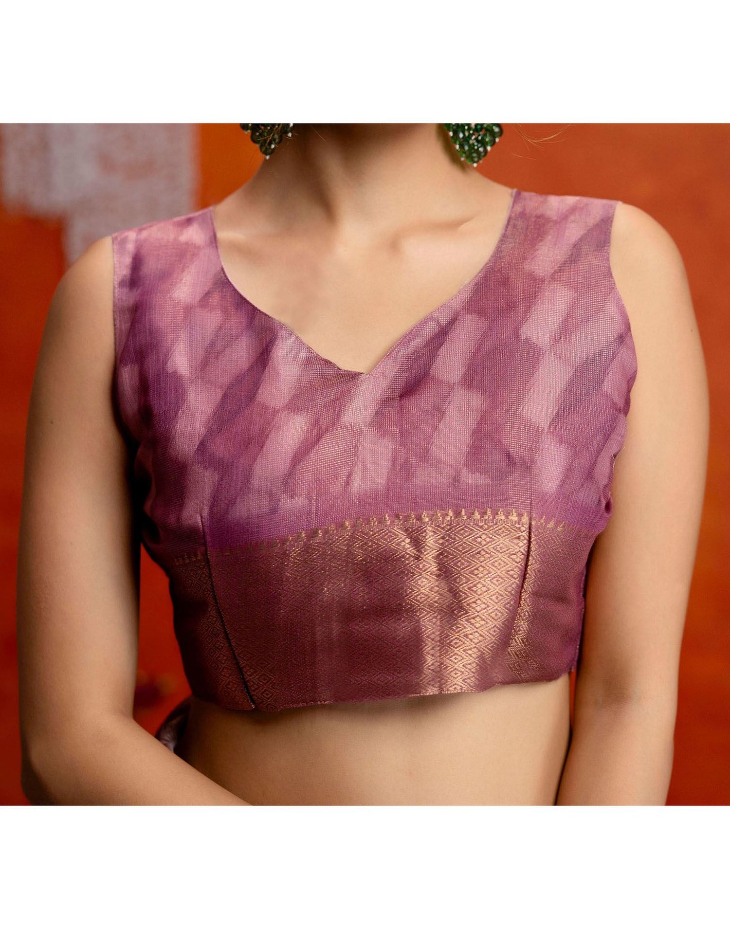 Pink Cotton Printed Woven Saree