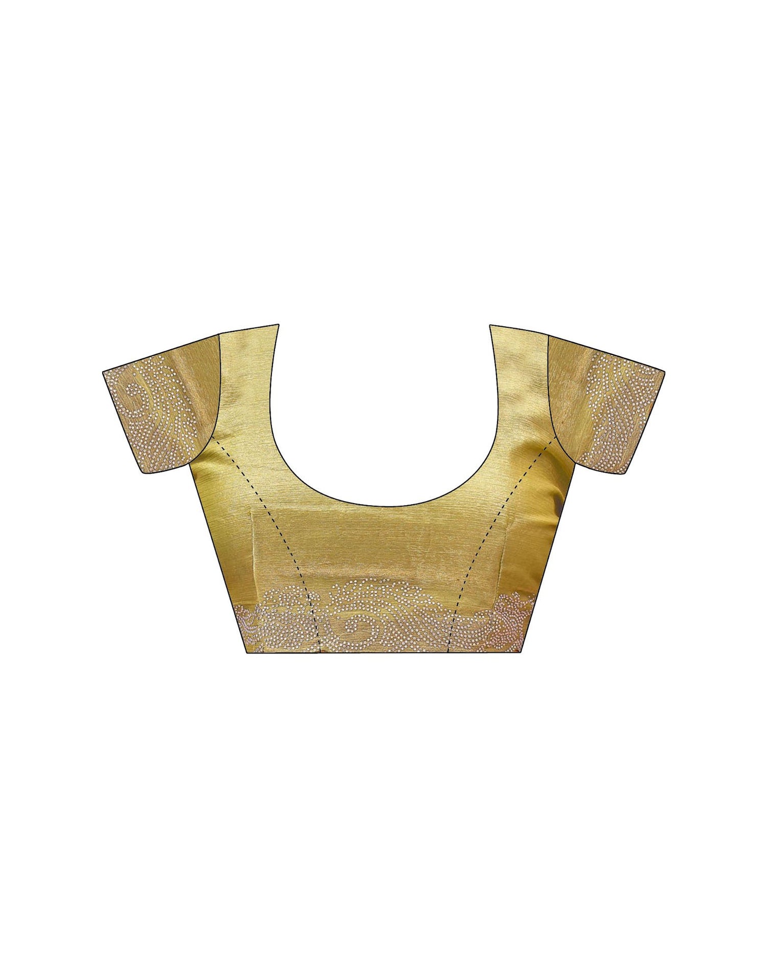 Pista Green Shimmer Stone Work Embellished Saree