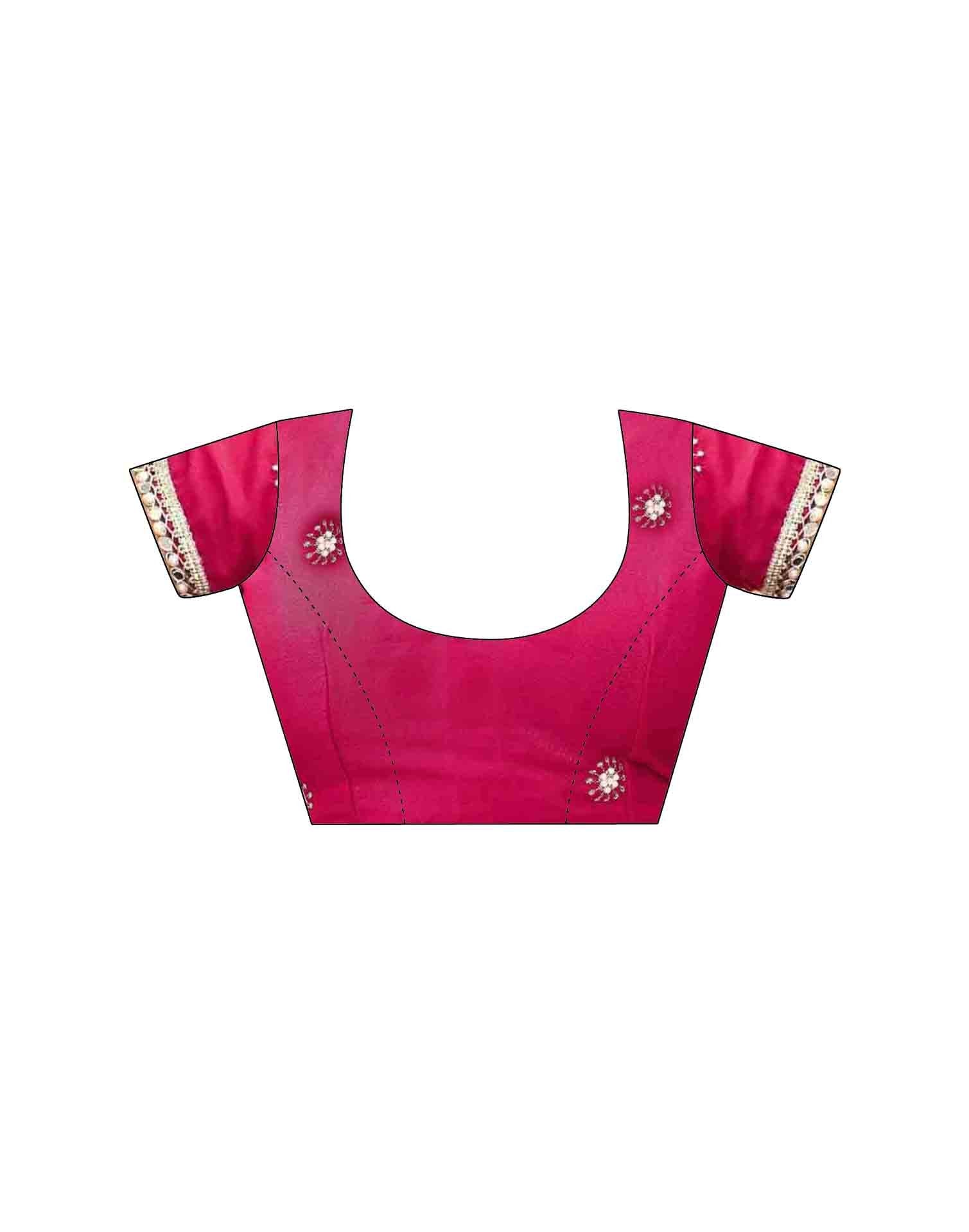 Olive Green Georgette Embroidery Saree