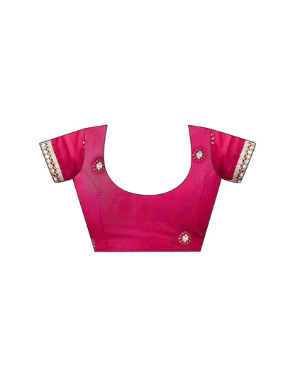 Olive Green Georgette Embroidery Saree