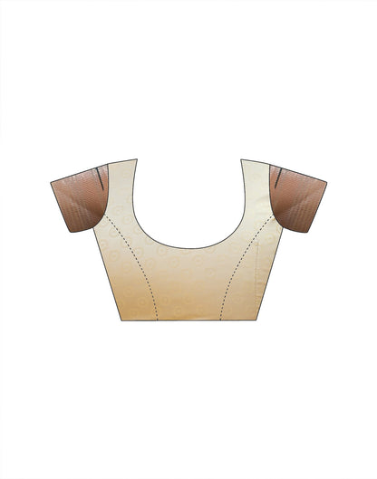 Cream Silk Woven Paithani Saree