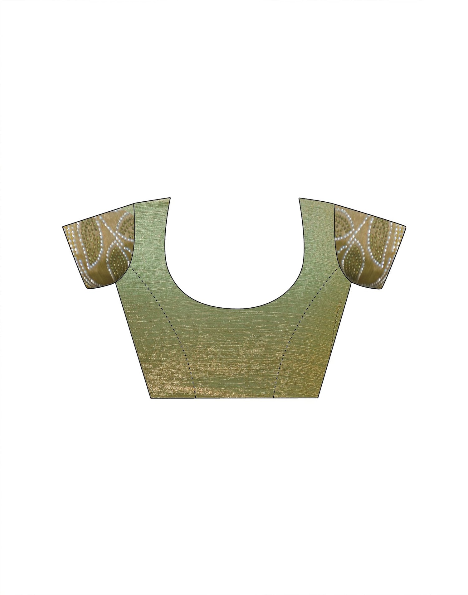 Lime Green Shimmer Stone Work Embellished Saree