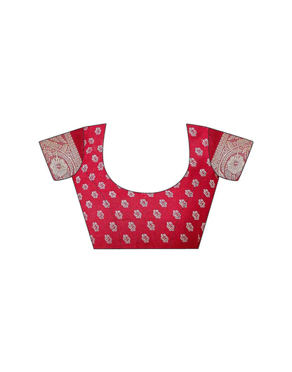 Red Georgette Printed Saree