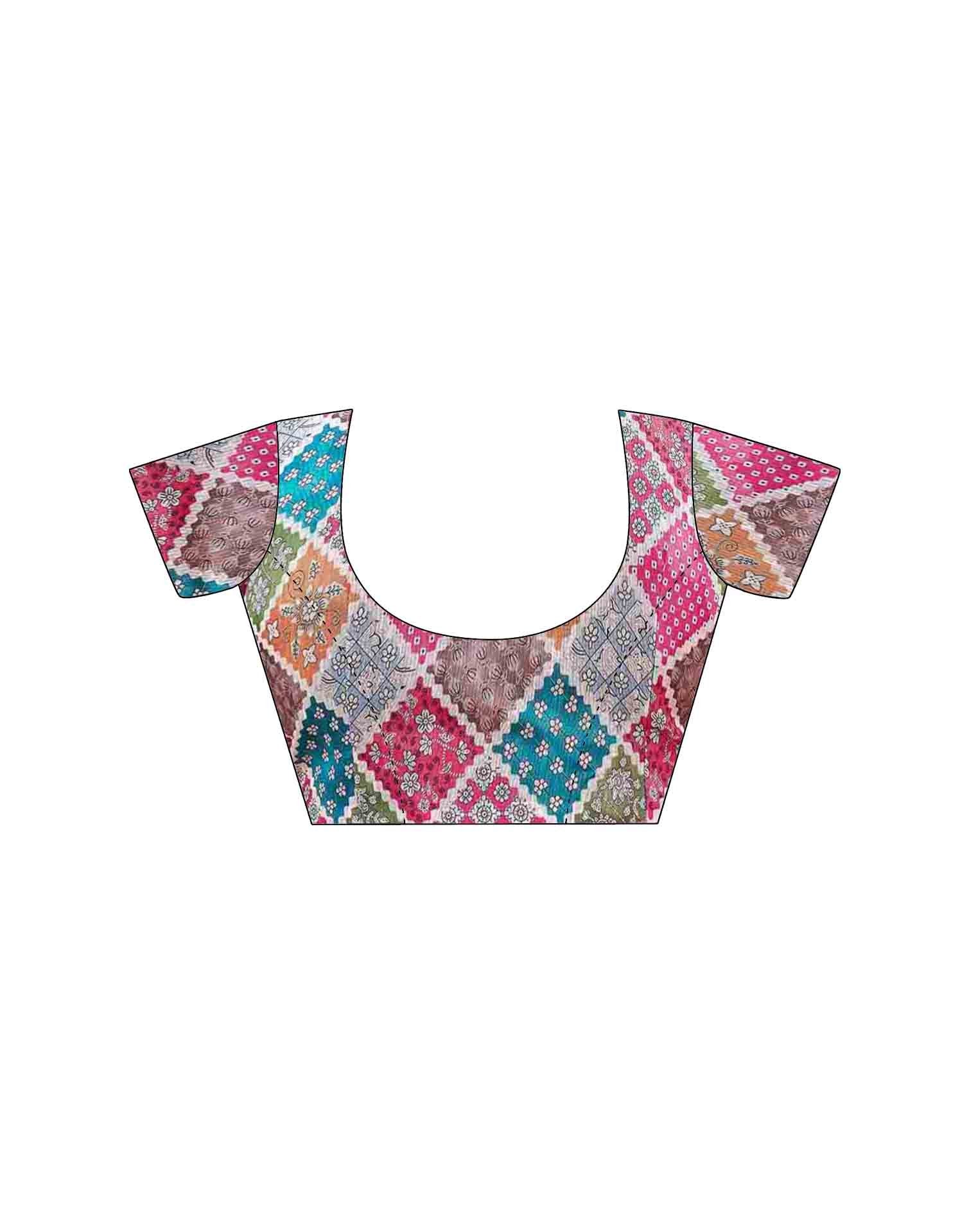 Rani Pink Shimmer Sequence Embroidery Saree