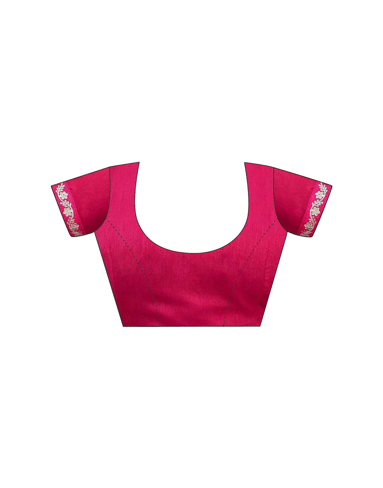 Pink Vichitra Silk Bandhani Printed Saree