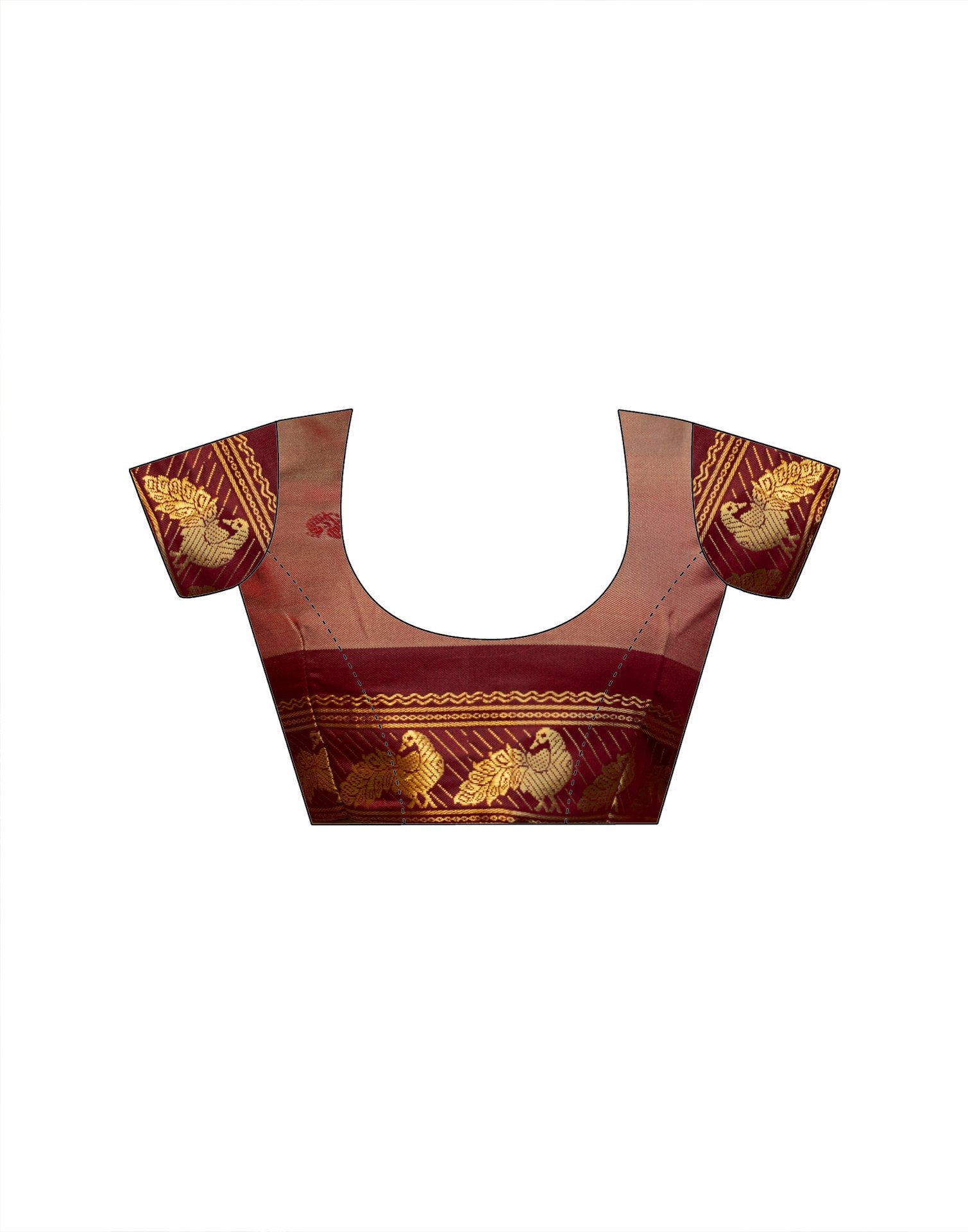 Khaki Silk Woven Kanjivaram Saree