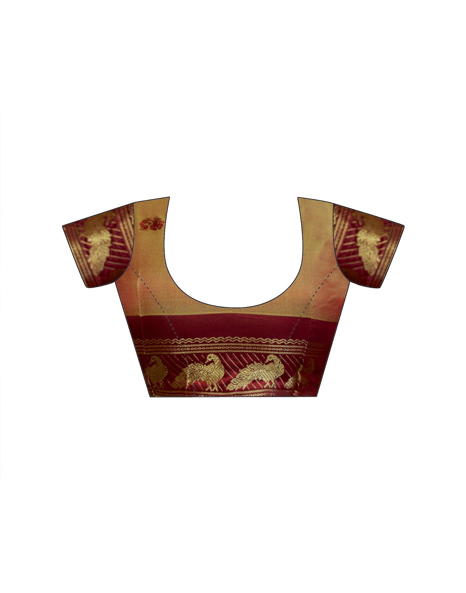 Parrot Green Silk Woven Kanjivaram Saree