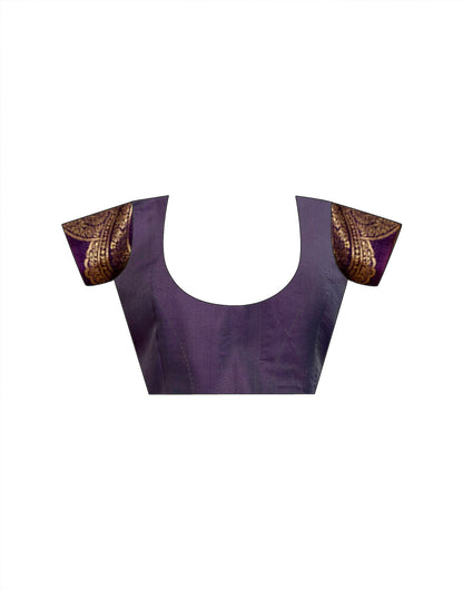 Cream Silk Woven Banarasi Saree