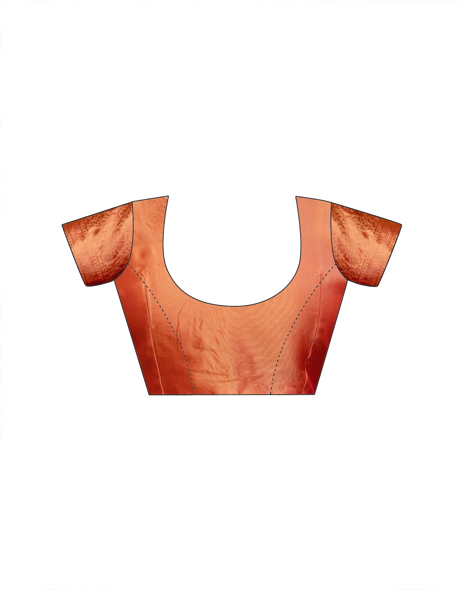 Peach Silk Woven Kanjivaram Saree