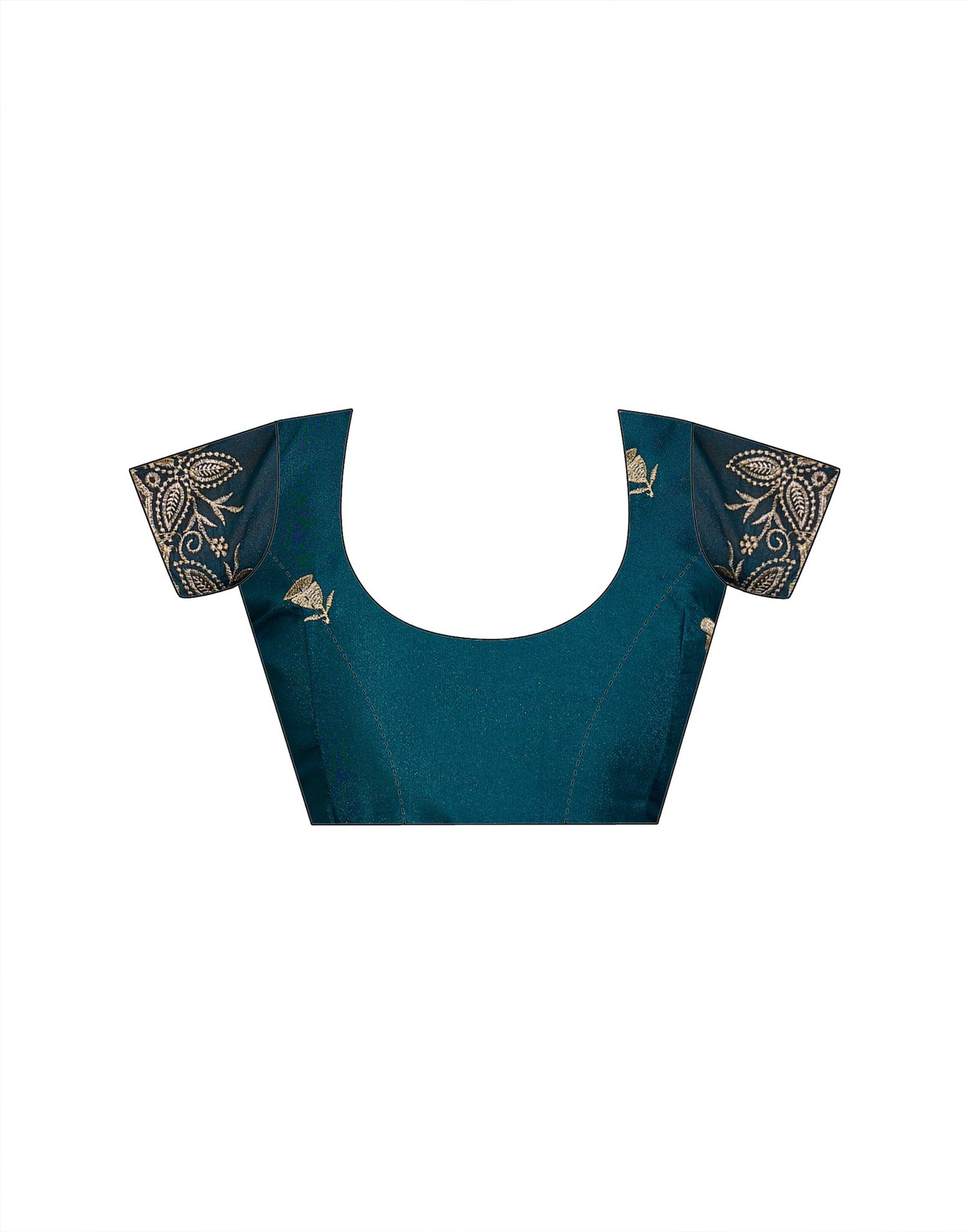 Dusty Teal Blue Shimmer Sequence  Embroidery Saree