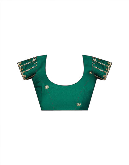 Dark Rani Pink Shimmer Stone Work Embellished saree