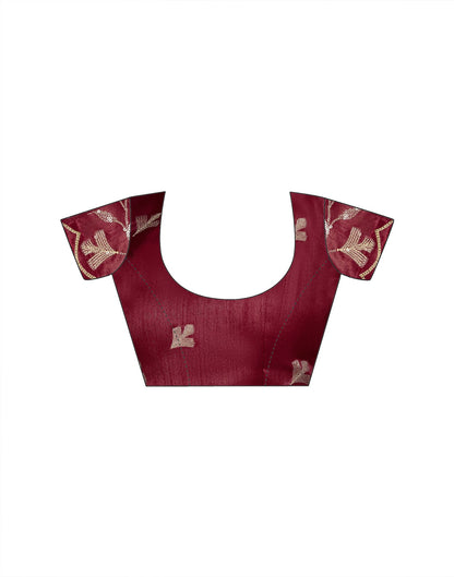 Off White Silk Sequence Embroidery Saree