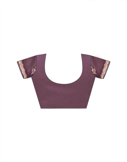 Dusty Mauve Shimmer Georgette Sequence Embroidery saree