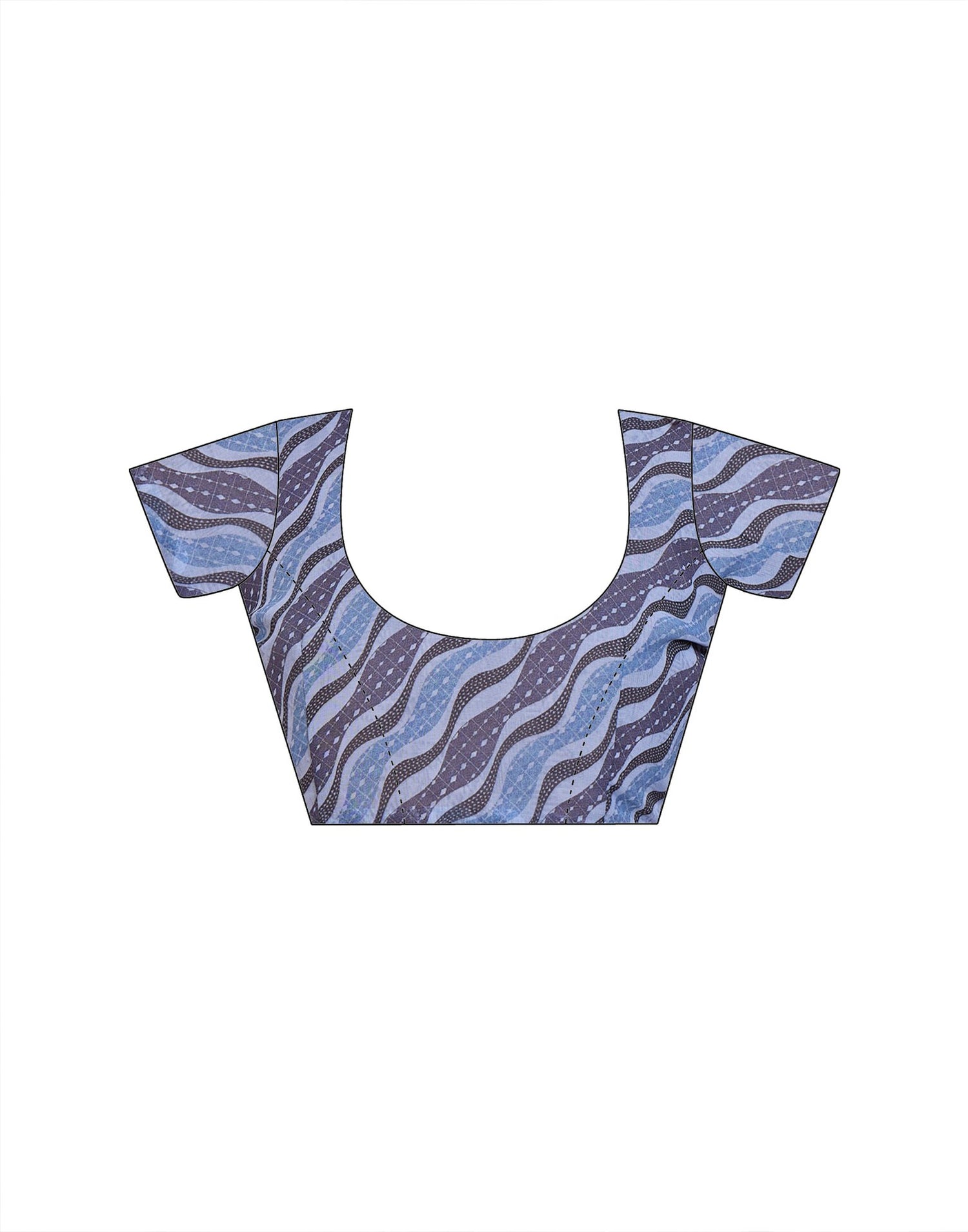 Light Blue Georgette Floral Printed Saree