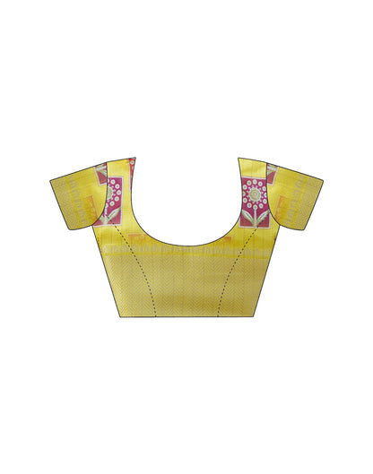 Ready To Wear Multicoloured Dola Silk Printed Saree