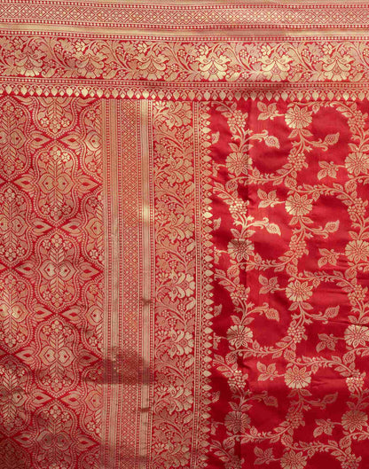 Red Banarasi Silk Saree