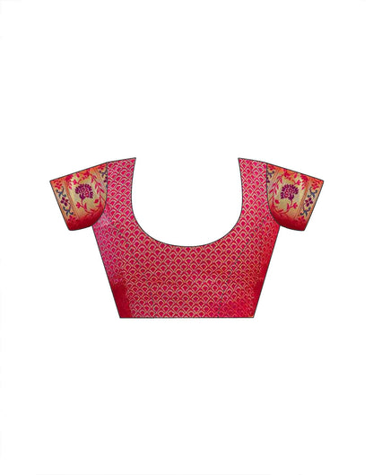 Pink Silk Woven Paithani Saree