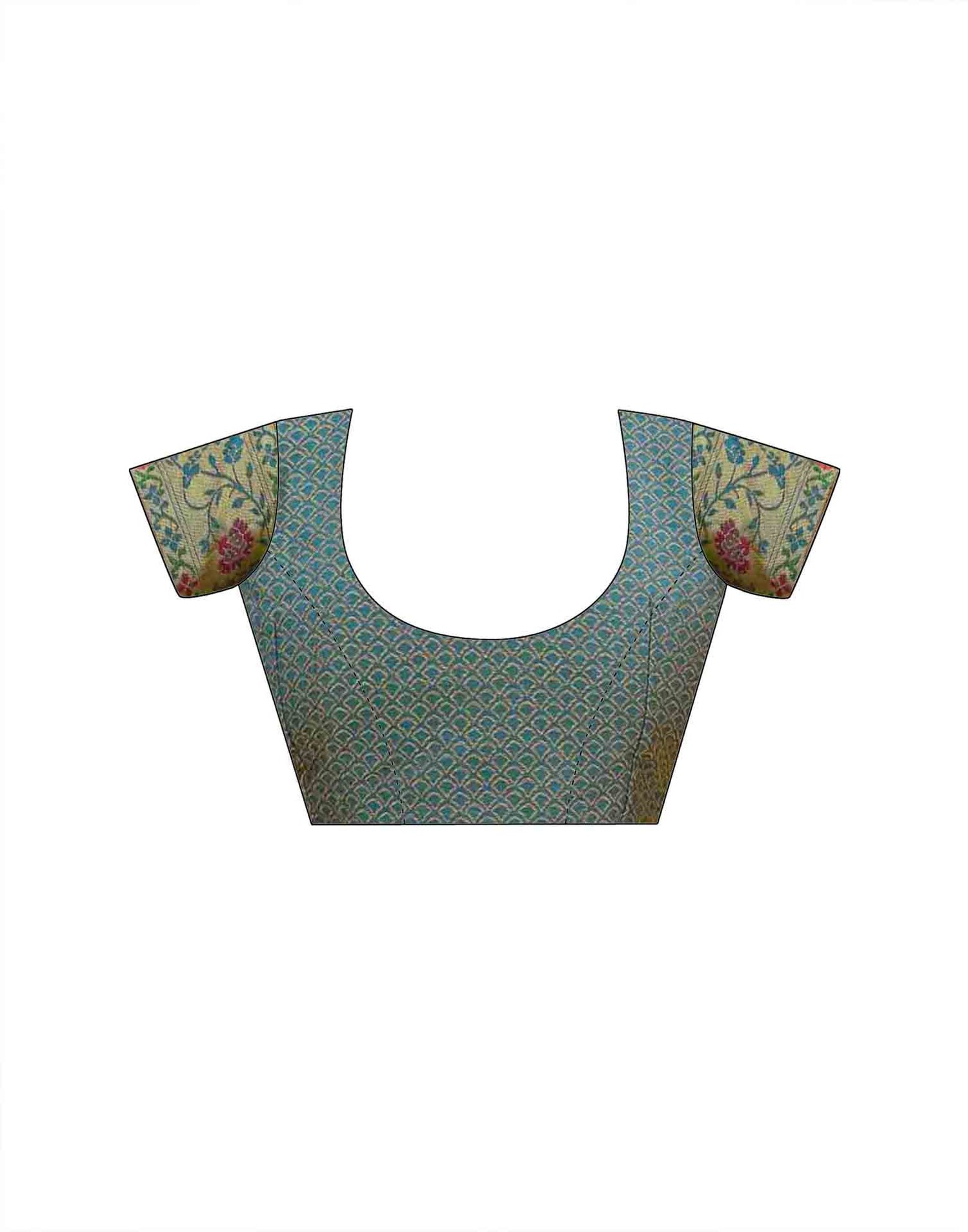 Rama Blue Silk Woven Paithani Saree