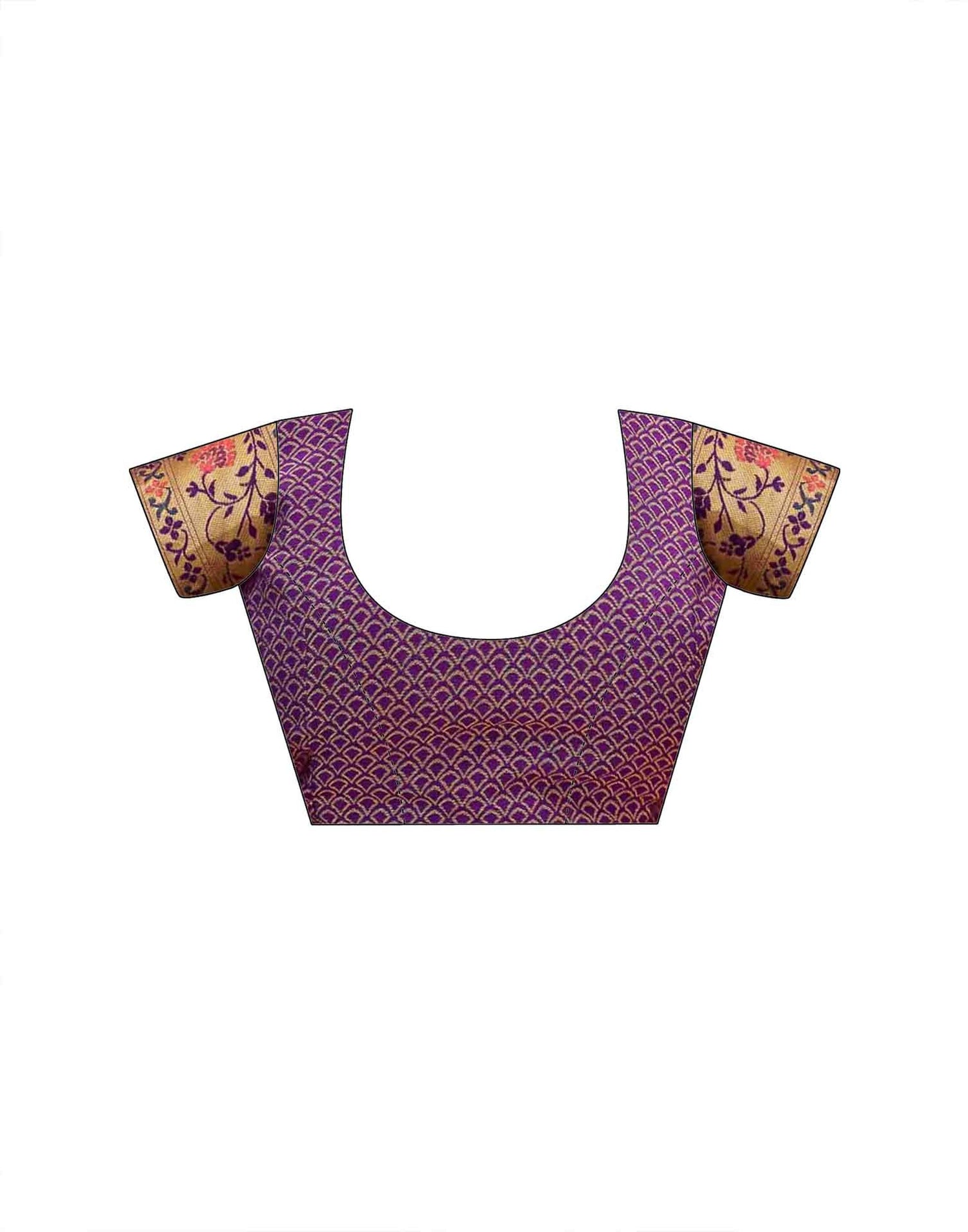 Dark Purple Silk Woven Paithani Saree