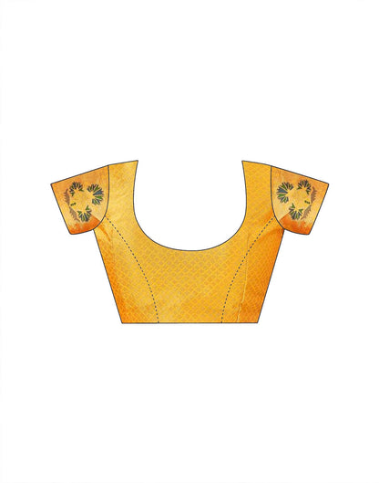 Yellow Silk Woven Paithani Saree
