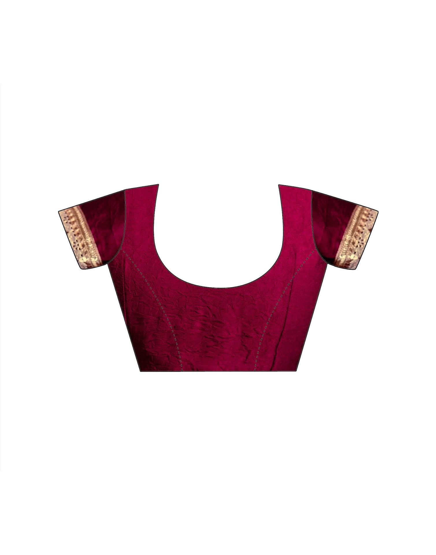 Magenta Crush Silk Lace Saree