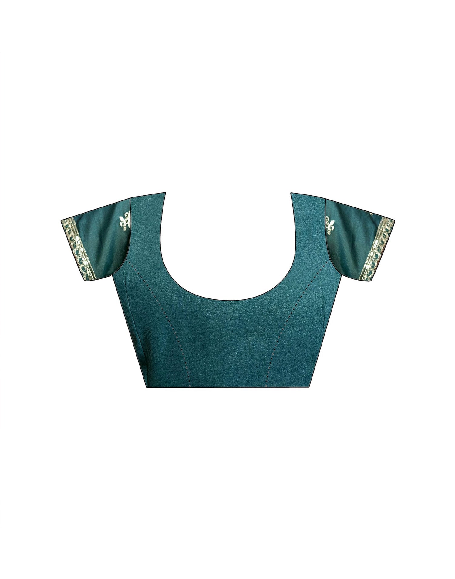 Dusty Teal Blue Shimmer Sequence Embroidery Saree