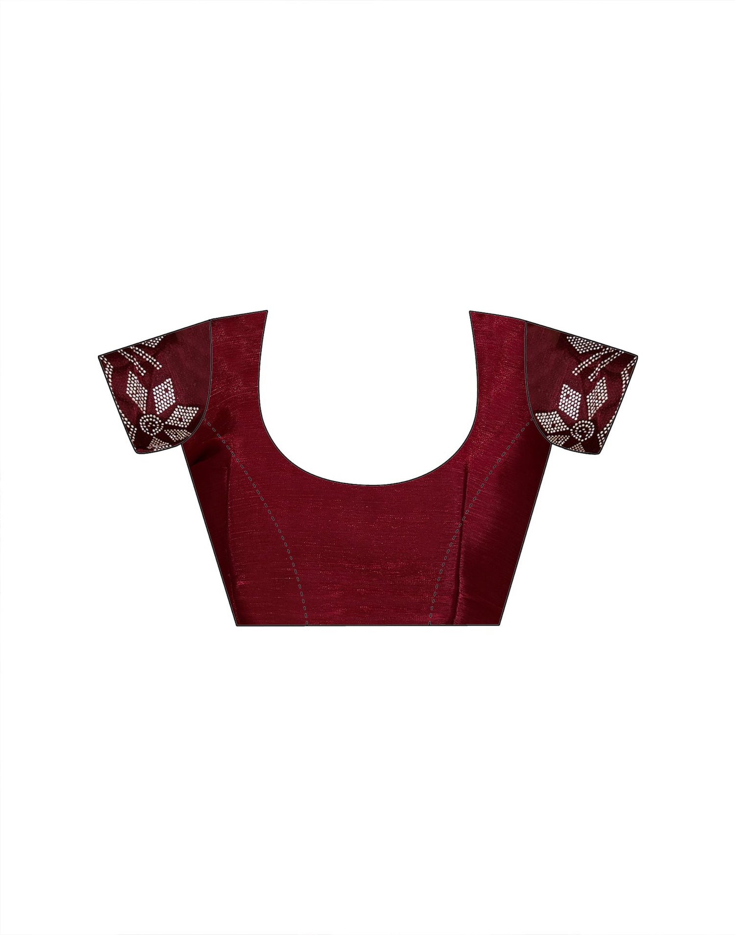 Maroon Shimmer Stone Work Swarovski Saree