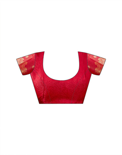 Mehandi Green Silk Woven Printed Saree