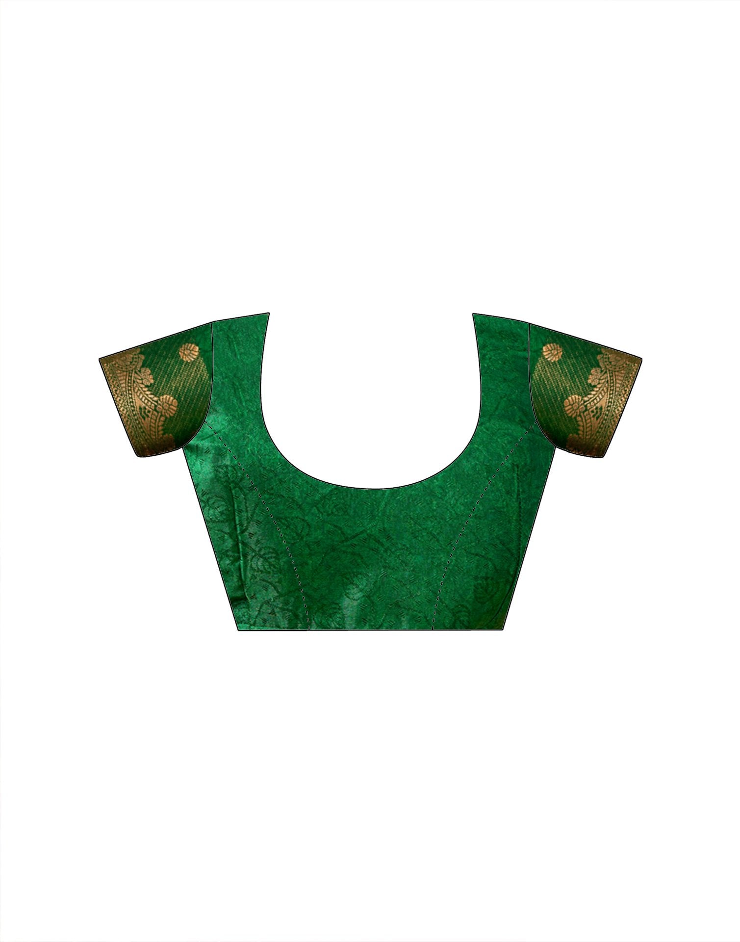 Red Silk Woven Printed Saree