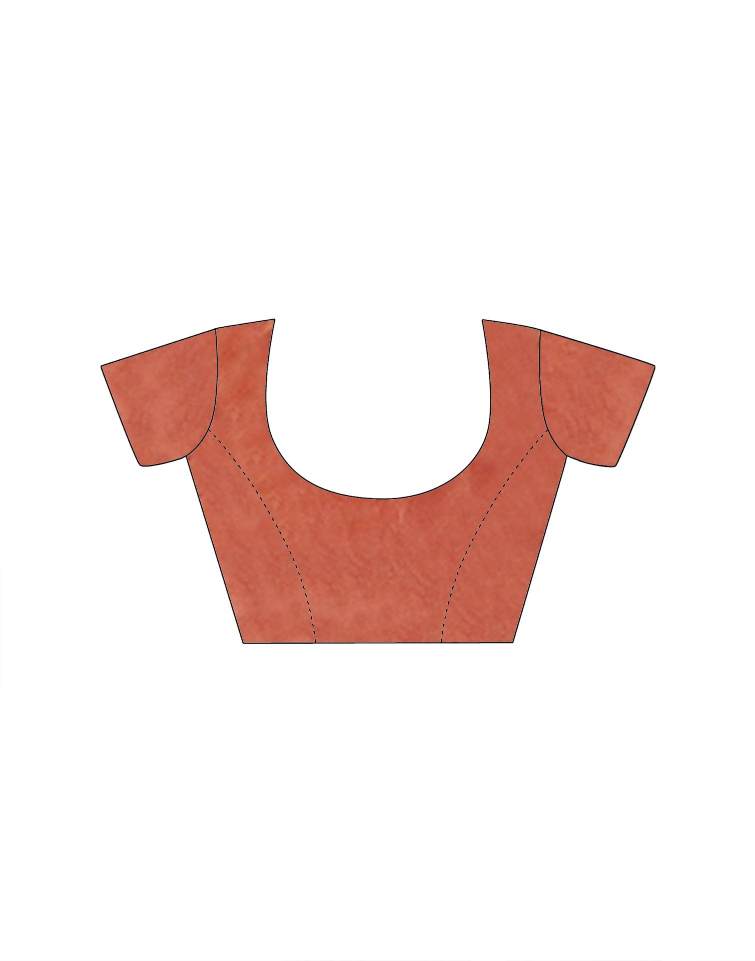 Peach Shimmer Tissue Sequence Embroidery Saree