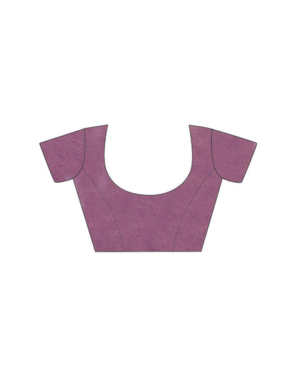 Lavender Shimmer Tissue Sequence Embroidery Saree