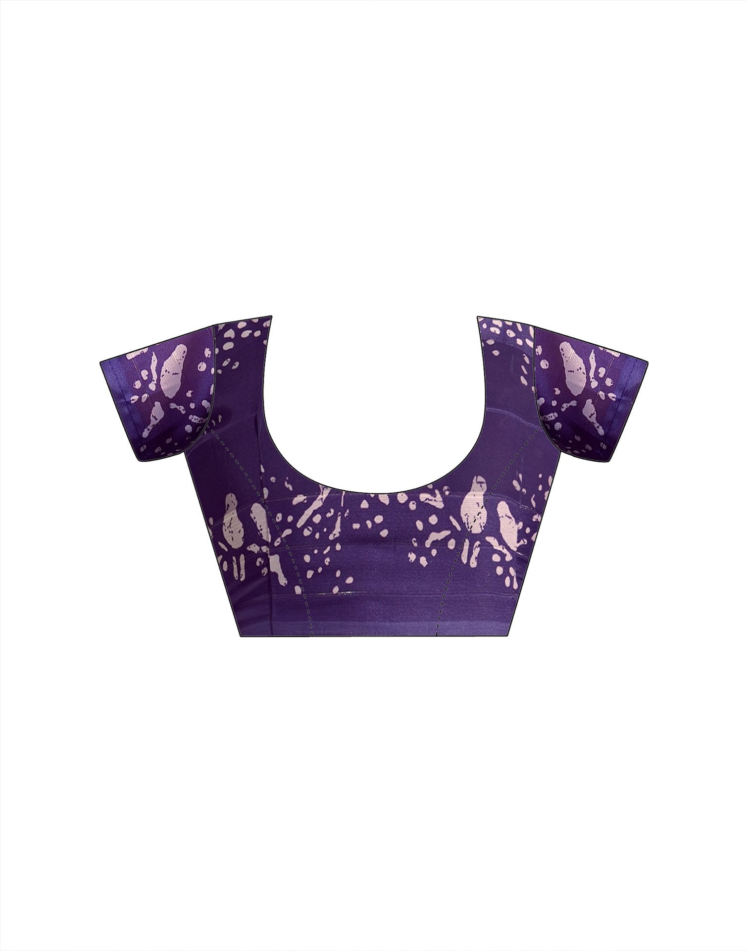 Purple Georgette Printed Saree