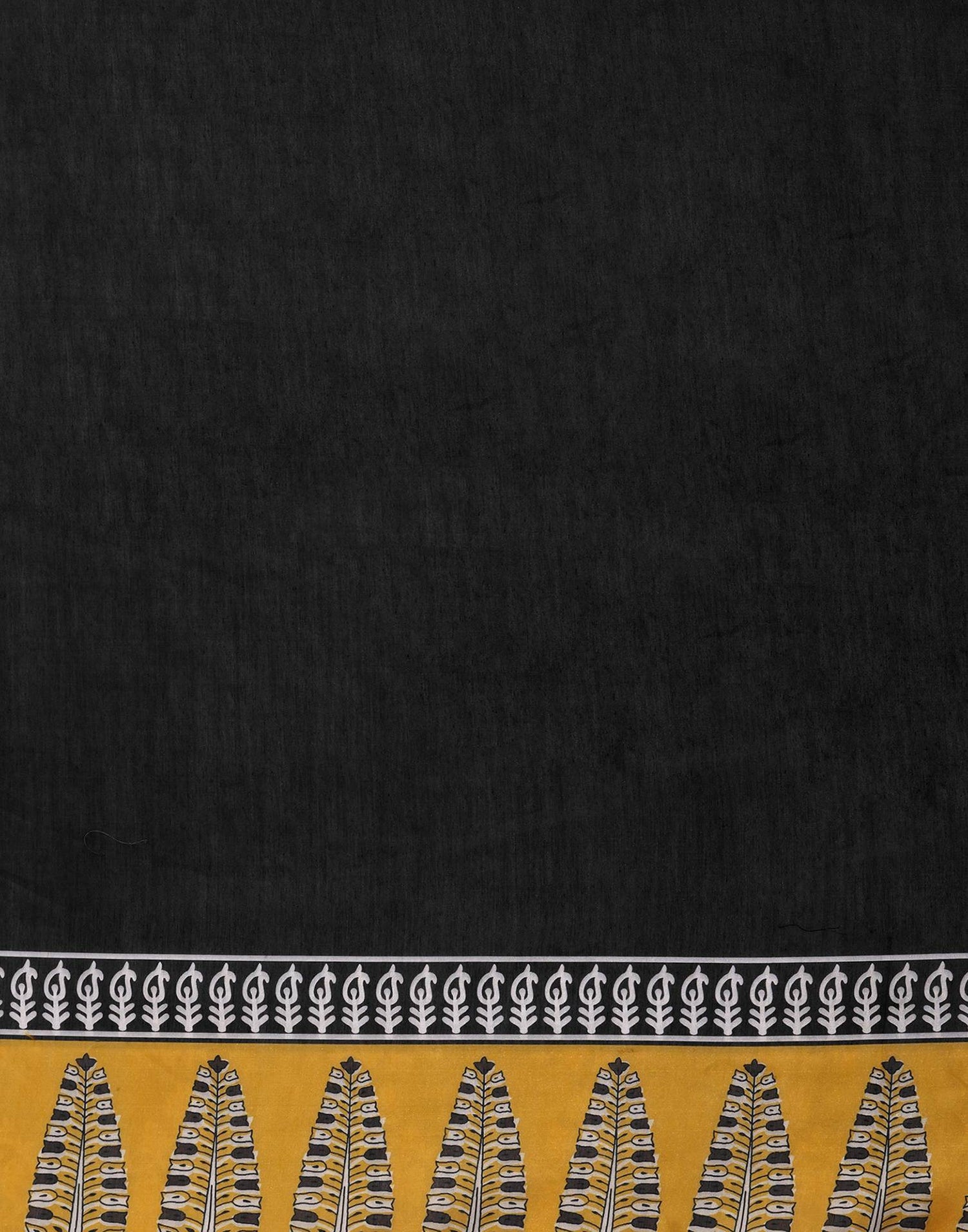 Black Silk Printed Saree