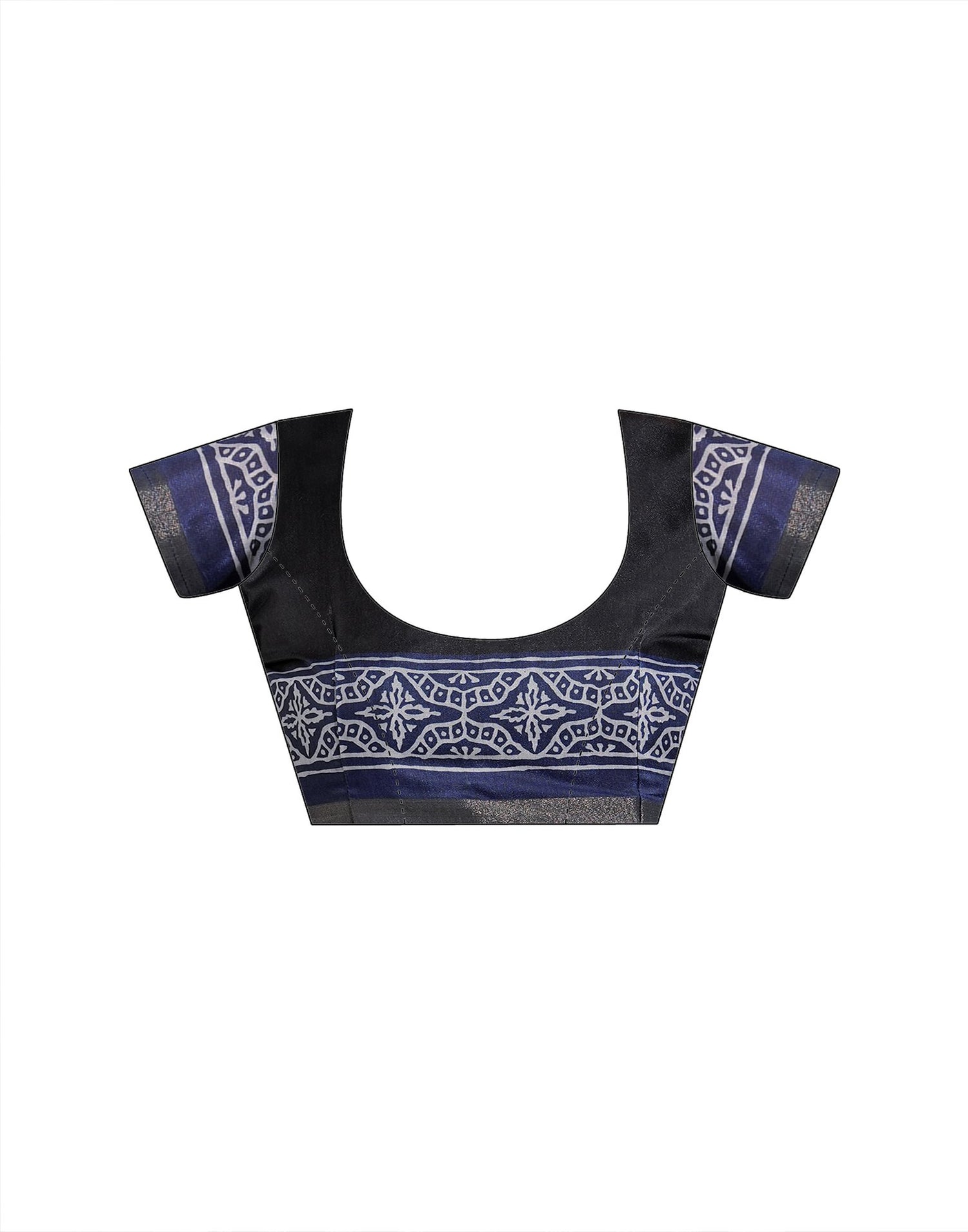 Blue Silk Printed Saree