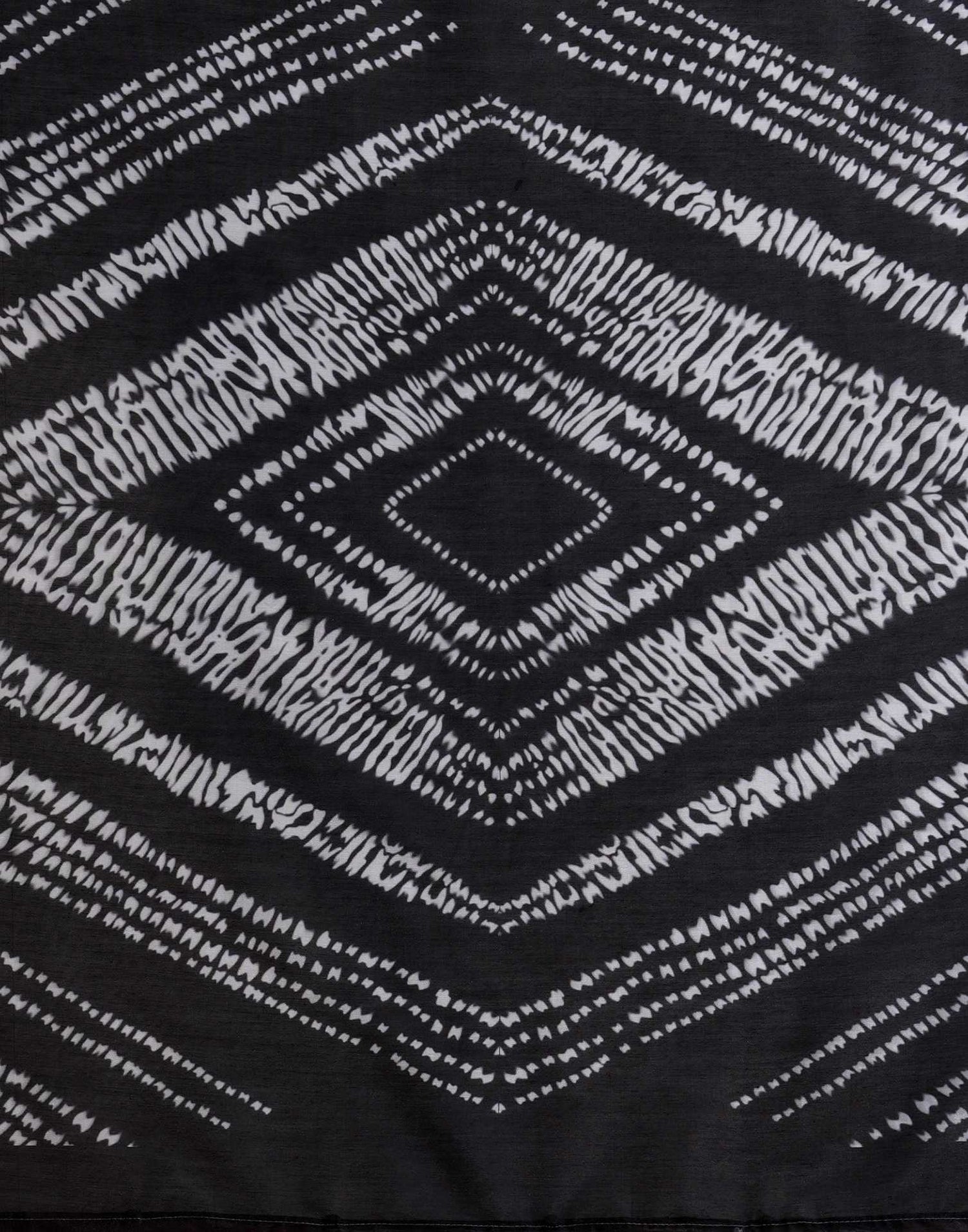 Black Silk Printed Saree