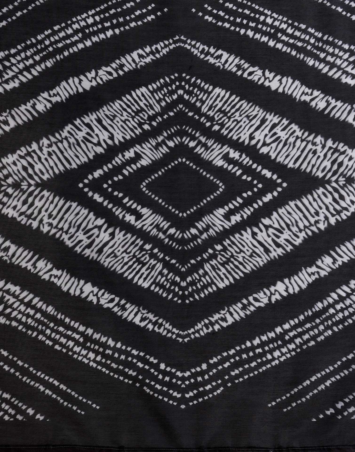 Black Silk Printed Saree
