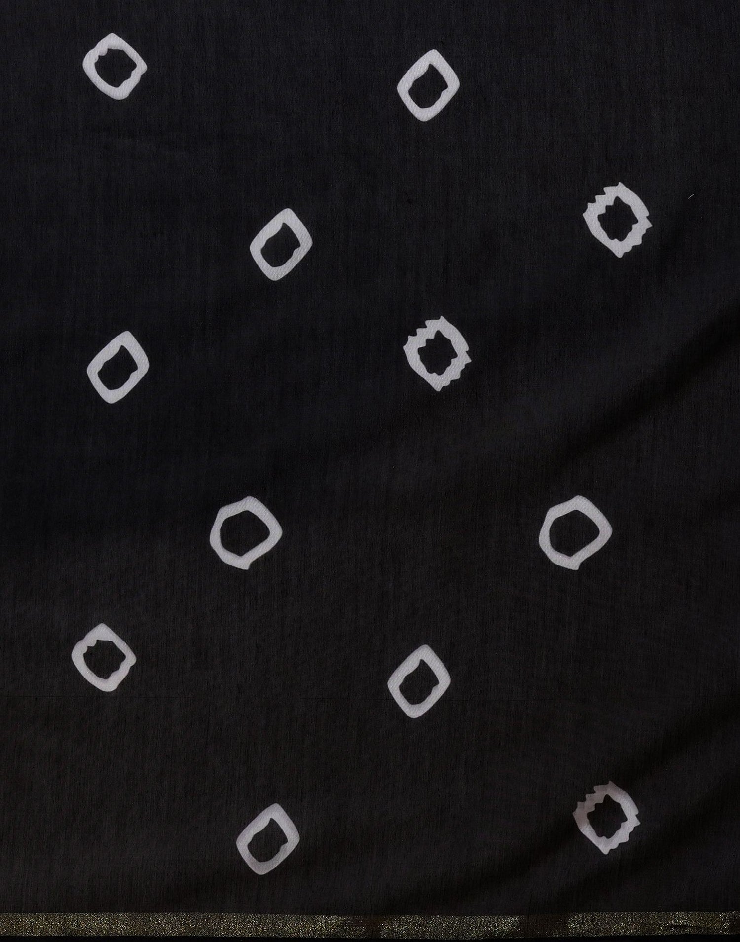 Black Silk Printed Saree