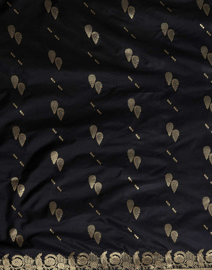 Black Silk Woven Banarasi Saree